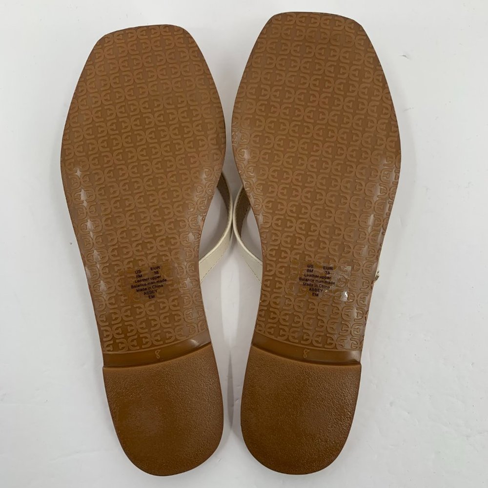 Sam Edelman Abbey flat thong slide leather sandals snake square toe shoe 8 - Picture 7 of 7